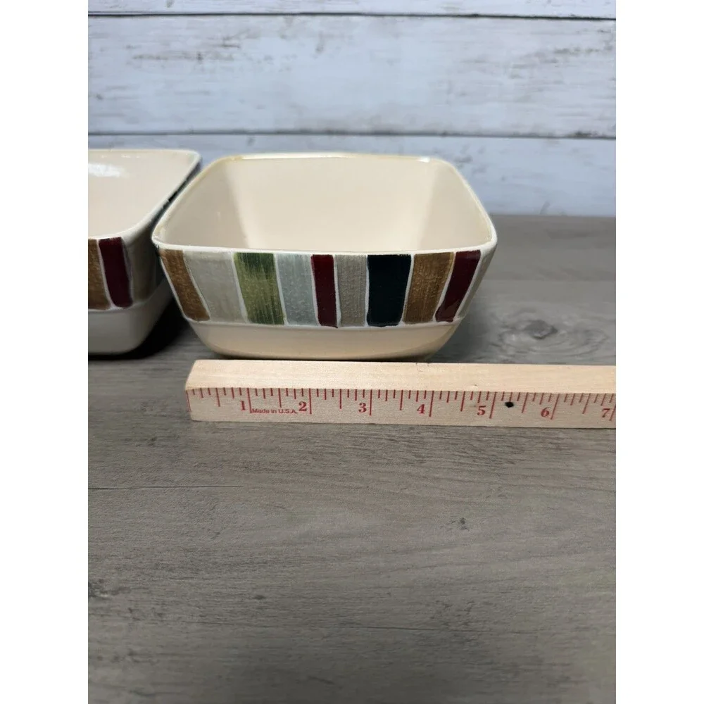 Set Of 2 Table Tops Lifestyles Jentry Hand Painted And Hand Carved Bowls